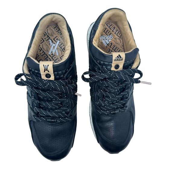 Adidas Consortium Equipment Support 93/16 x Avenue Black Leather Sneakers‎ 9.5 main image 14